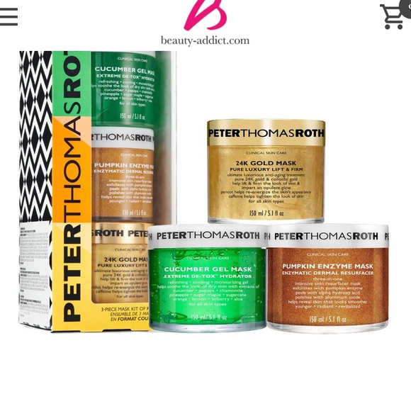 Peter Thomas Roth Other - Peter Thomas Roth Mask-a-holic 3 piece full size set 24k gold, pumpkin cucumber